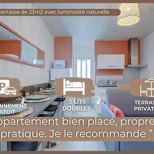 “le Terracotta” Terrasse -centre Ville- Cosy Appartement Bourg-en-Bresse